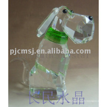 Handgemachte Clear Crystal Dog Craft für Werbeartikel